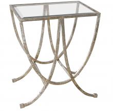  24592 - Uttermost Marta Antiqued Silver Side Table